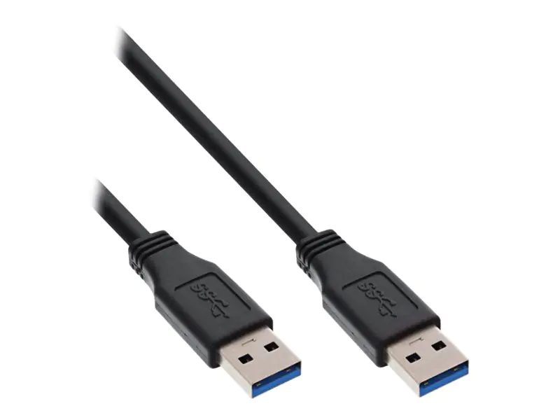 InLine - USB-Kabel - USB Typ A (M) bis USB Typ A (M) - USB 3.0 - 1 m - Schwarz InLine - USB-Kabel - USB Typ A (M) bis USB Typ A (M) - USB 3.0 - 1 m - Schwarz