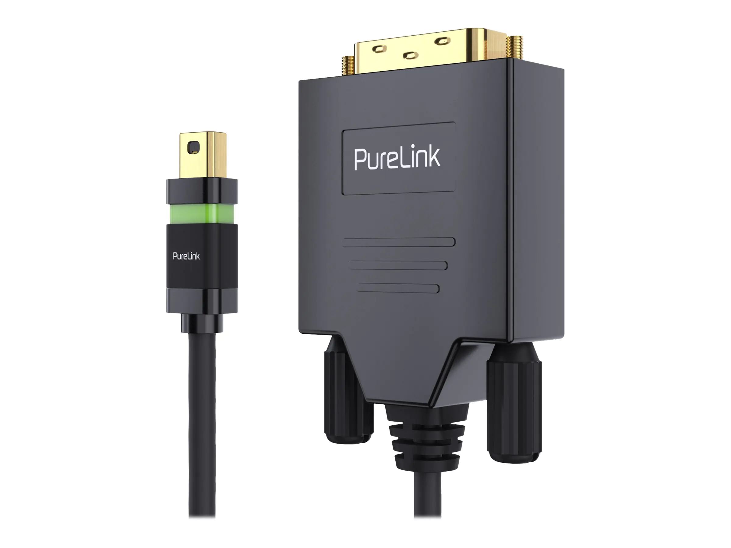 PureLink Ultimate Series - Adapterkabel - Single Link - Mini DisplayPort (M) Verriegelung zu DVI-D (M) schraubbar - DisplayPort 1.2 - 1.5 m - rund, 2K Unterstützung - Schwarz