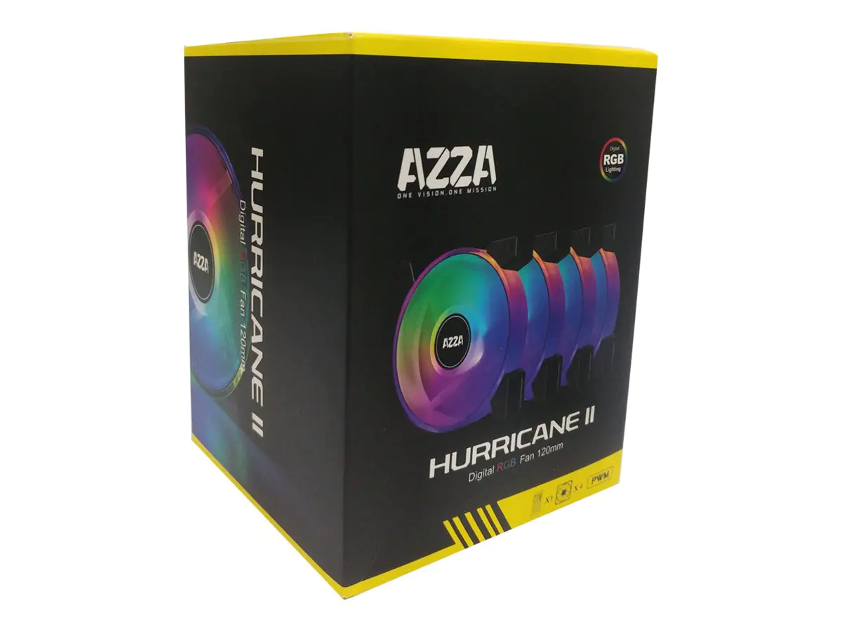 AZZA 4 x Hurricane II ARGB 120x120x25