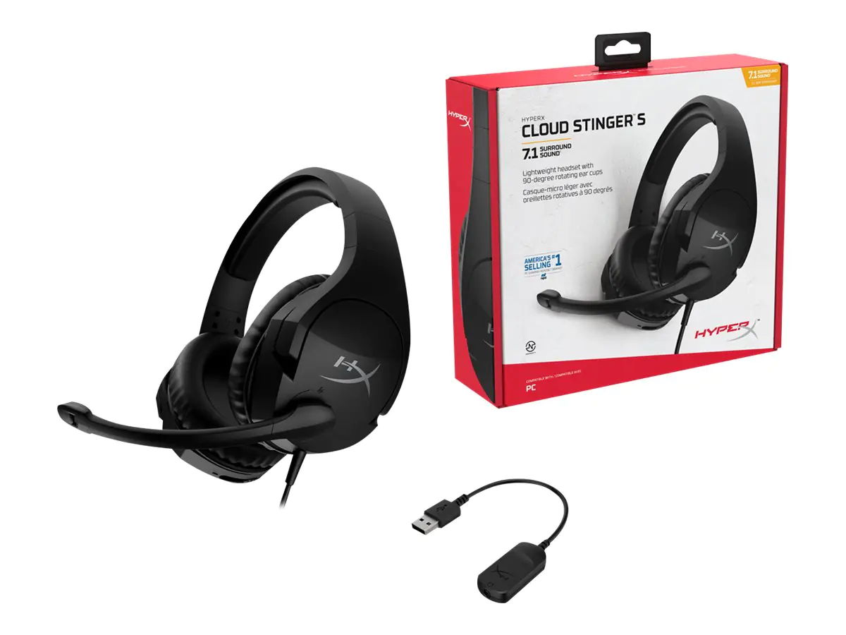 HyperX CloudX Stinger S - Headset - ohrumschließend - kabelgebunden - 3,5 mm Stecker