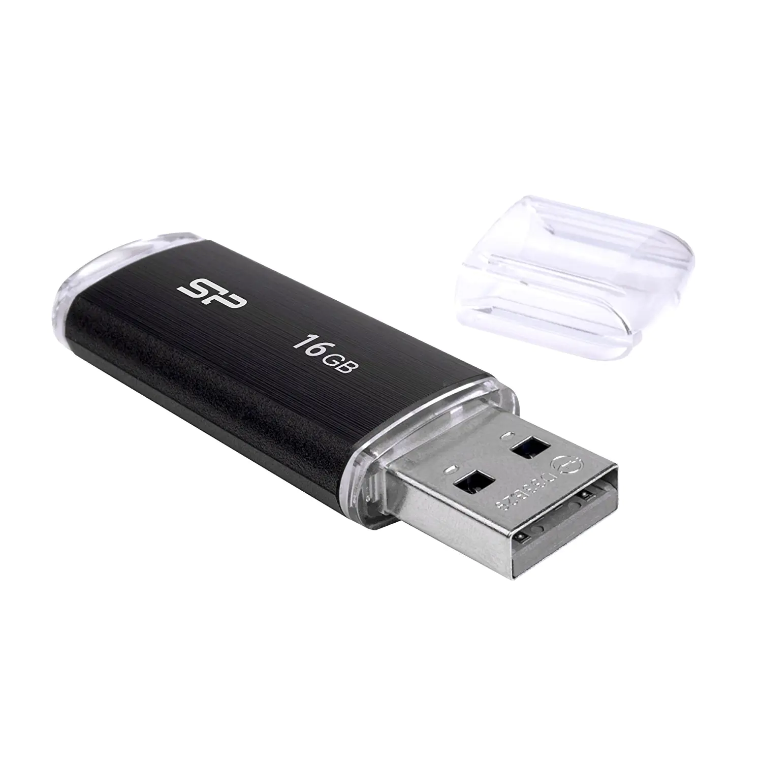 SILICON POWER Ultima U02 - USB-Flash-Laufwerk - 16 GB - USB 2.0 - Schwarz