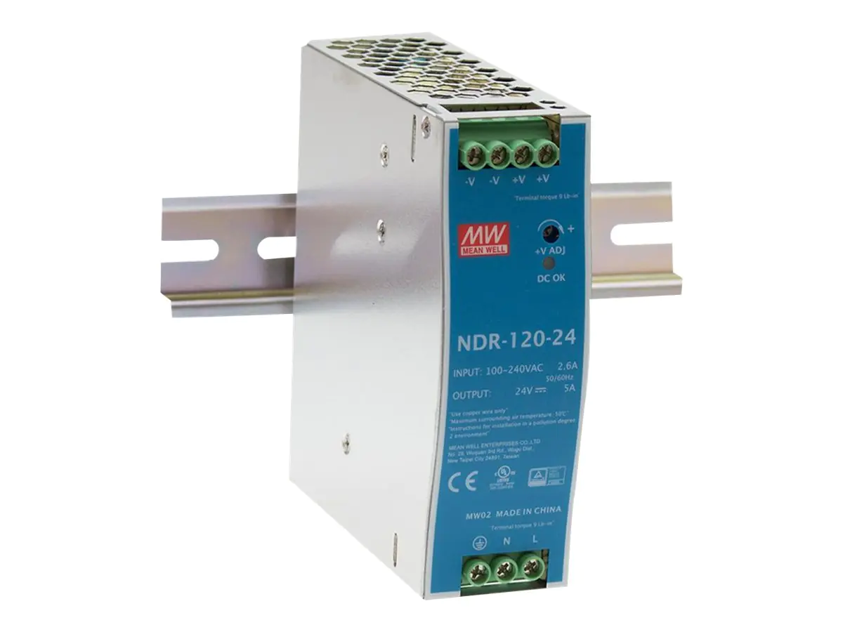 Meanwell Mean Well NDR-120 Series NDR-120-24 - Netzteil (DIN-Schienenmontage möglich)