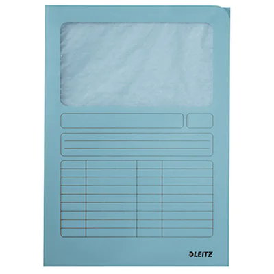 Leitz Sichtmappe DIN A4 160g/m² Manilakarton, recycelt hellblau 100 St./Pack. Leitz Sichtmappe DIN A4 160g/m² Manilakarton, recycelt hellblau 100 St./Pack.