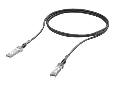 Ubiquiti - 10GBase Direktanschlusskabel - SFP+ zu SFP+ - 3 m - 6 mm - passiv - Schwarz