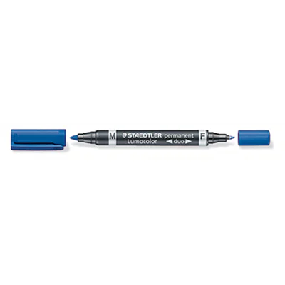 STAEDTLER Permanentmarker Lumocolor duo 348-3 0,6mm/1,5mm blau STAEDTLER Permanentmarker Lumocolor duo 348-3 0,6mm/1,5mm blau