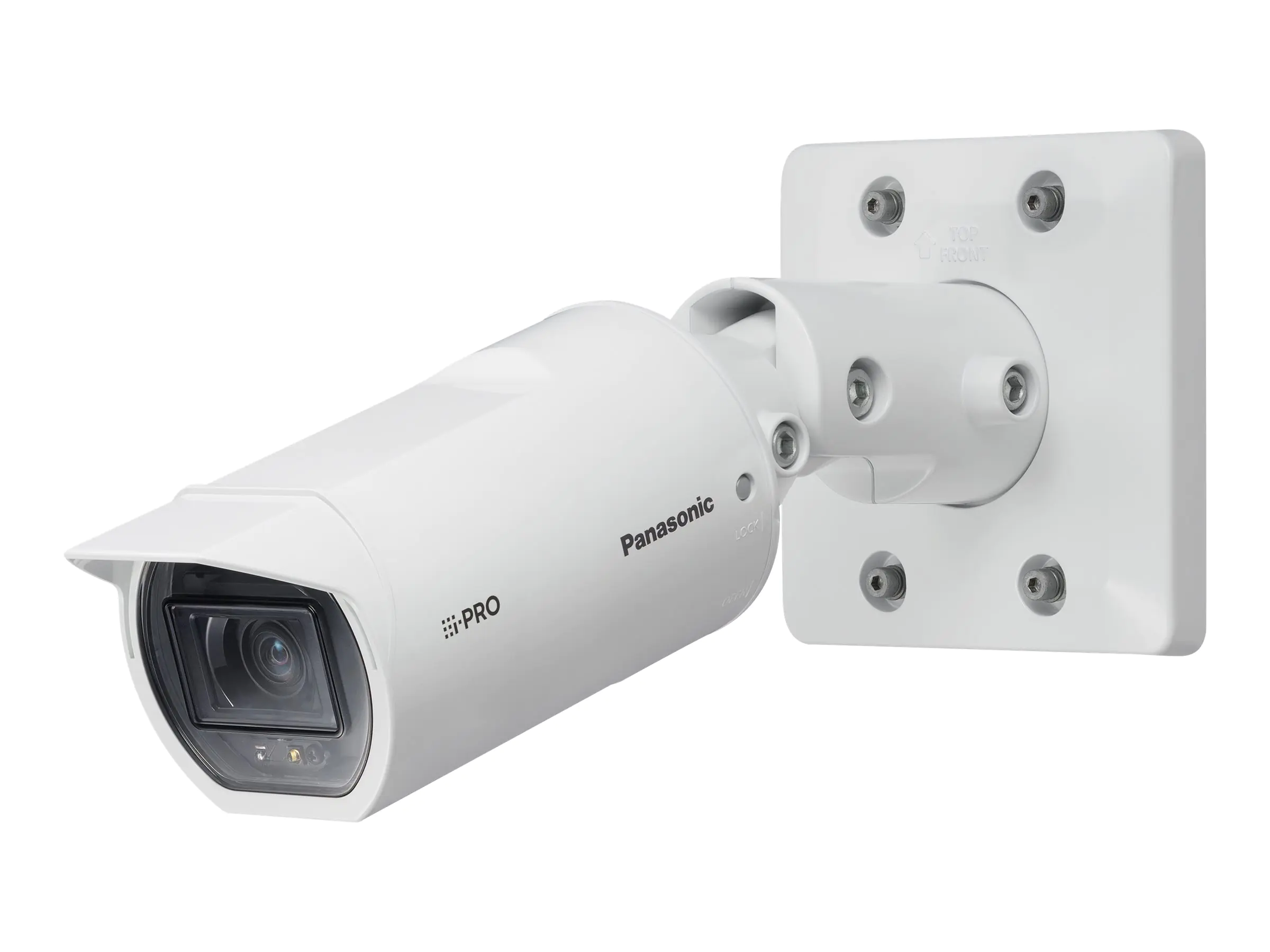 Panasonic i-Pro WV-U1532LA - Netzwerk-Überwachungskamera - Bullet - Außenbereich - staubbeständig/wasserfest - Farbe (Tag&Nacht) - 2 MP - 1920 x 1080 - 1080p, 1080/30p - motorbetrieben - LAN 10/100 - H.264, H.265 - PoE Class 0