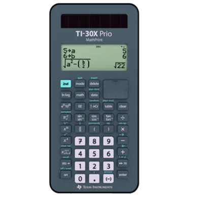 Texas Instruments Schulrechner TI-30X Prio MathPrintT 4 x 16-stellig anthrazit Texas Instruments Schulrechner TI-30X Prio MathPrintT 4 x 16-stellig anthrazit