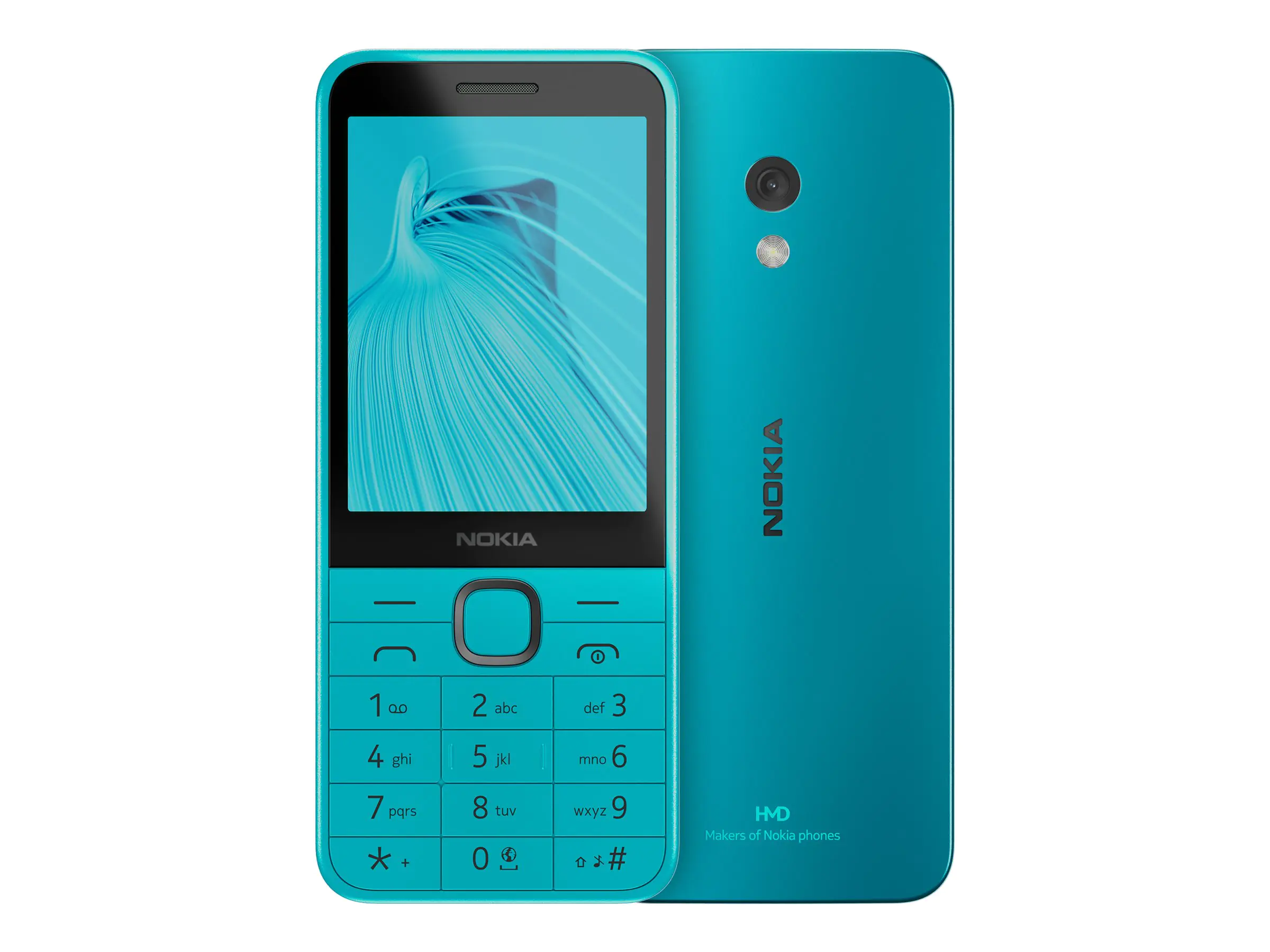 Nokia 235 4G (2024) - 4G Feature Phone - Dual-SIM - RAM 64 MB / Interner Speicher 128 MB - microSD slot - rear camera 2 MP - Blau