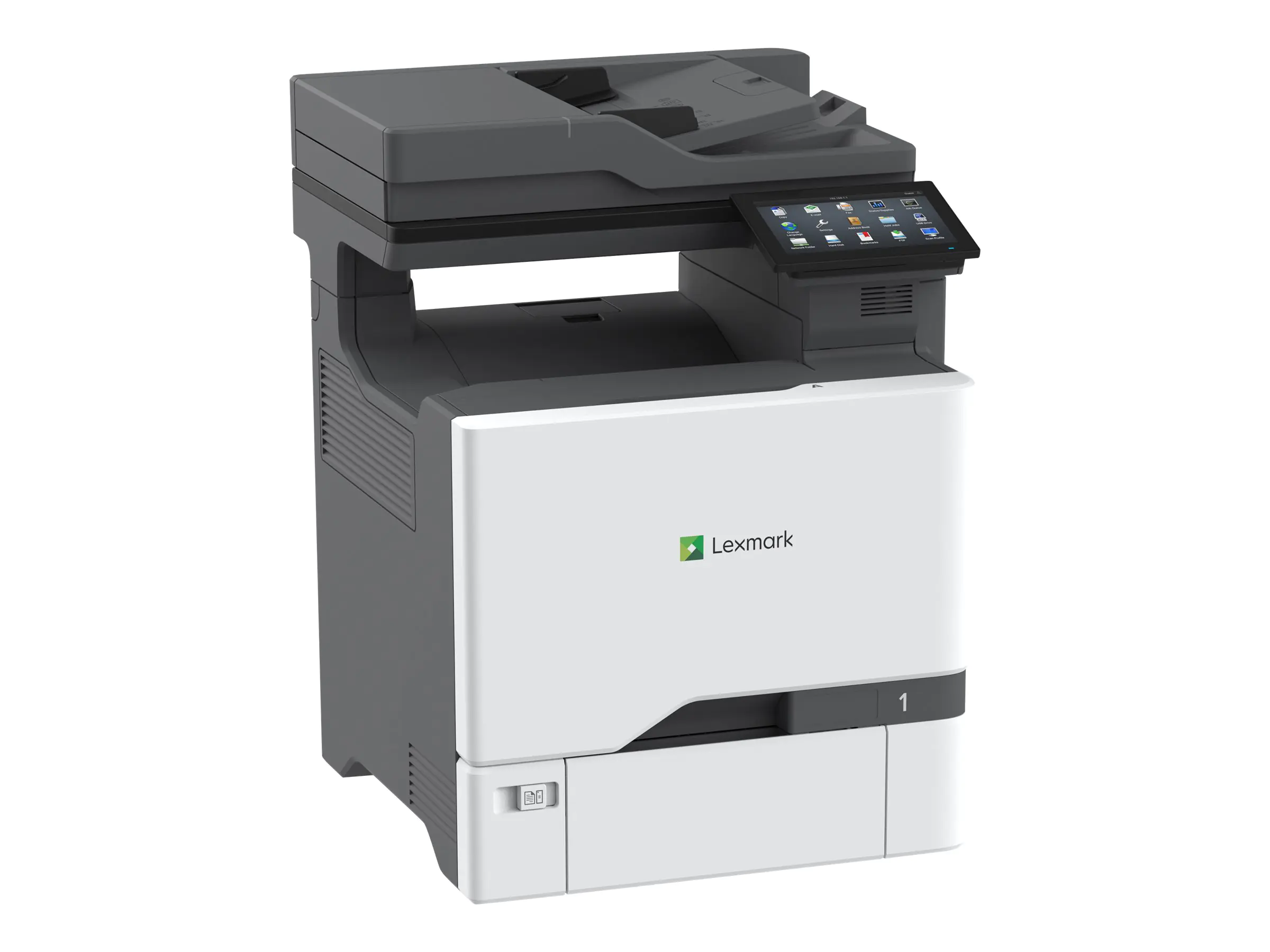 Lexmark XC4342 - Multifunktionsdrucker - Farbe - Laser - A4/Legal (Medien) - bis zu 39.5 Seiten/Min. (Kopieren) - bis zu 40 Seiten/Min. (Drucken) - 650 Blatt - Gigabit LAN, USB 2.0, USB 2.0-Host