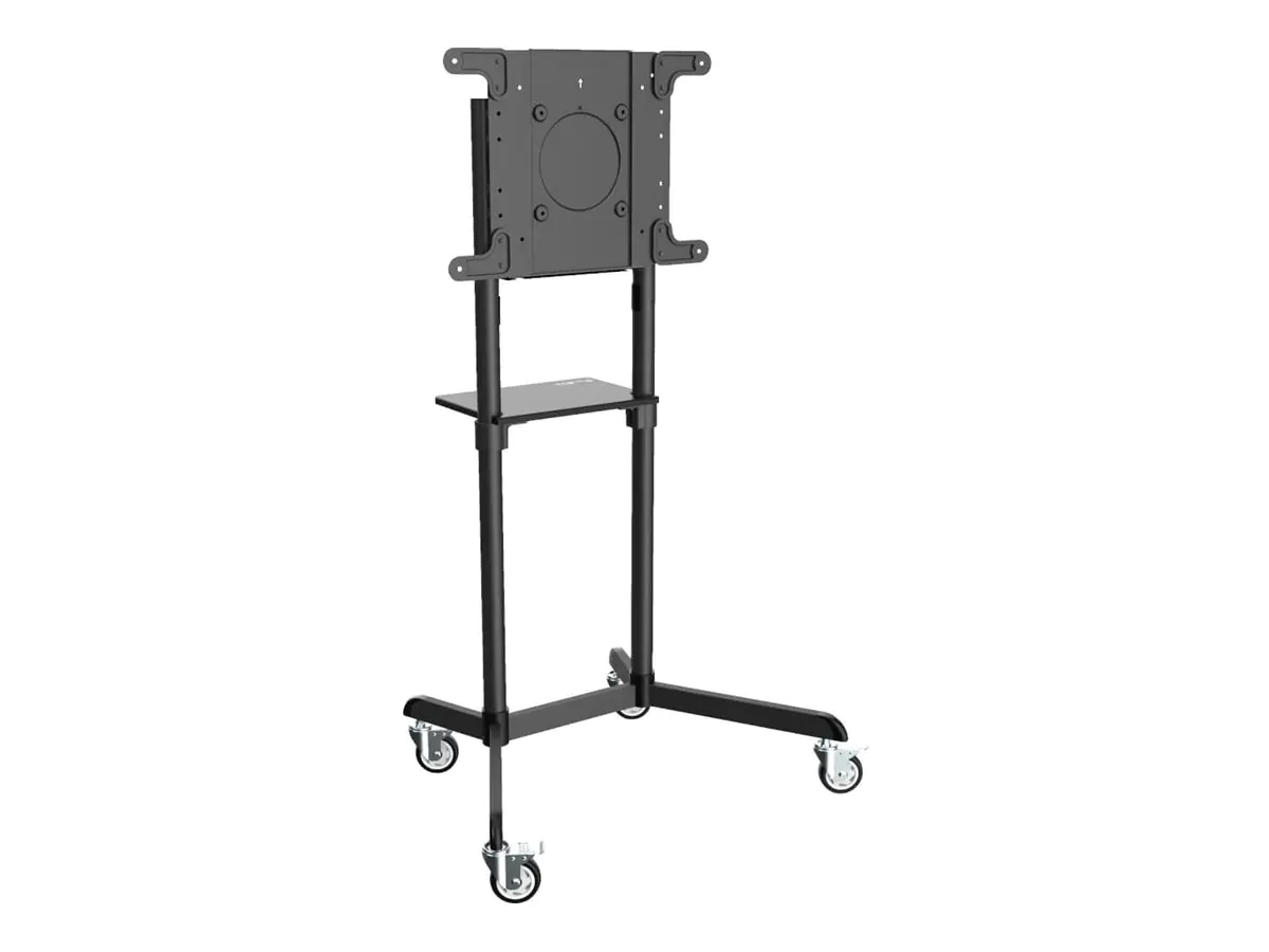 Eaton Tripp Lite Series Rolling TV/Monitor Cart for 37" to 70" Flat-Screen Displays, Rotating Portrait/Landscape Mount - Aufstellung - Voll beweglich - für TV / Bildschirm - Stahl - Schwarz - Bildschirmgröße: 94-177.8 cm (37"-70") - Bodenaufstellung