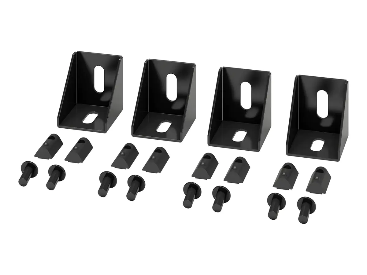 APC NetShelter - Rackmontage-Schienenverbinder - Schwarz (Packung mit 4) NSAC2606