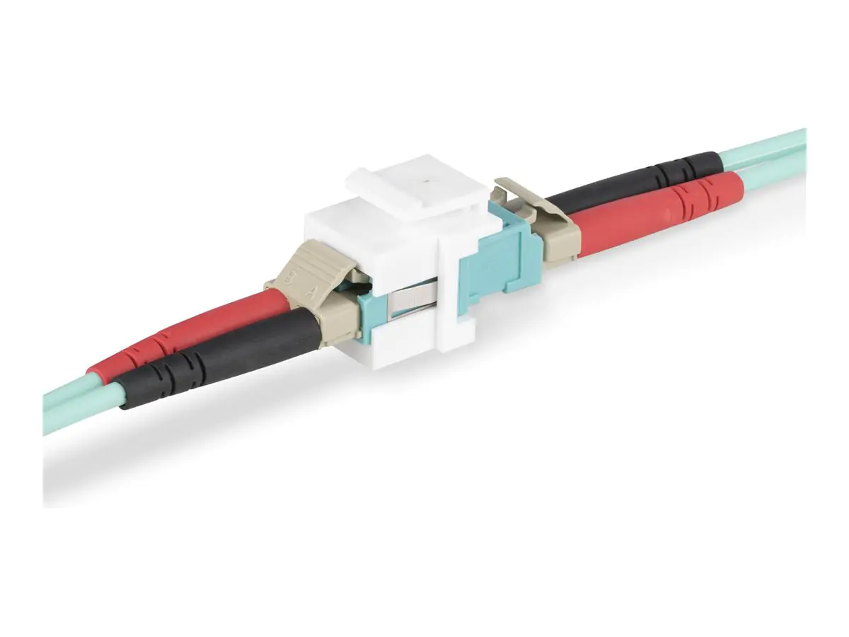 StarTech LC to LC Coupler, LC Fiber Coupler, LC/UPC Keystone Jack, Fiber Optic LC Keystone Coupler for Patch Panel - LC to LC Duplex (DMFKSLCLCCOUPLER) - Netzwerkkoppler - LC Single-Mode / LC Multi-Mode (W) zu LC Single-Mode / LC Multi-Mode (W) - Glasfase StarTech LC to LC Coupler, LC Fiber Coupler, LC/UPC Keystone Jack, Fiber Optic LC Keystone Coupler for Patch Panel - LC to LC Duplex (DMFKSLCLCCOUPLER) - Netzwerkkoppler - LC Single-Mode / LC Multi-Mode (W) zu LC Single-Mode / LC Multi-Mode (W) - Glasfase