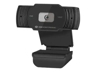 Conceptronic AMDIS04B - Webcam - Farbe - 1920 x 1080 - 1080p - feste Brennweite - Audio - USB 2.0 - Gleichstrom 5 V