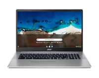 Acer Chromebook 317 CB317-1H - Intel Pentium Silver N6000 / 1.1 GHz - Chrome OS - UHD Graphics - 8 GB RAM - 128 GB eMMC - 43.9 cm (17.3") IPS 1920 x 1080 (Full HD) - Wi-Fi 6 - glitzernd silberfarben - kbd: Deutsch