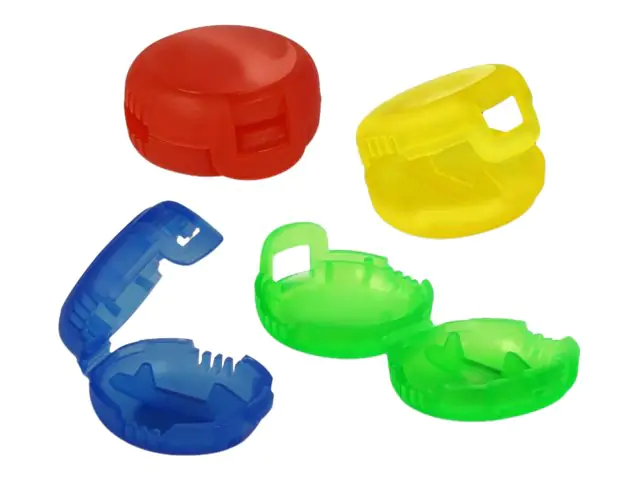 Delock Kabelmarker Clip Set - 4 Stück Blau - Gelb - Rot - Grün - 18292