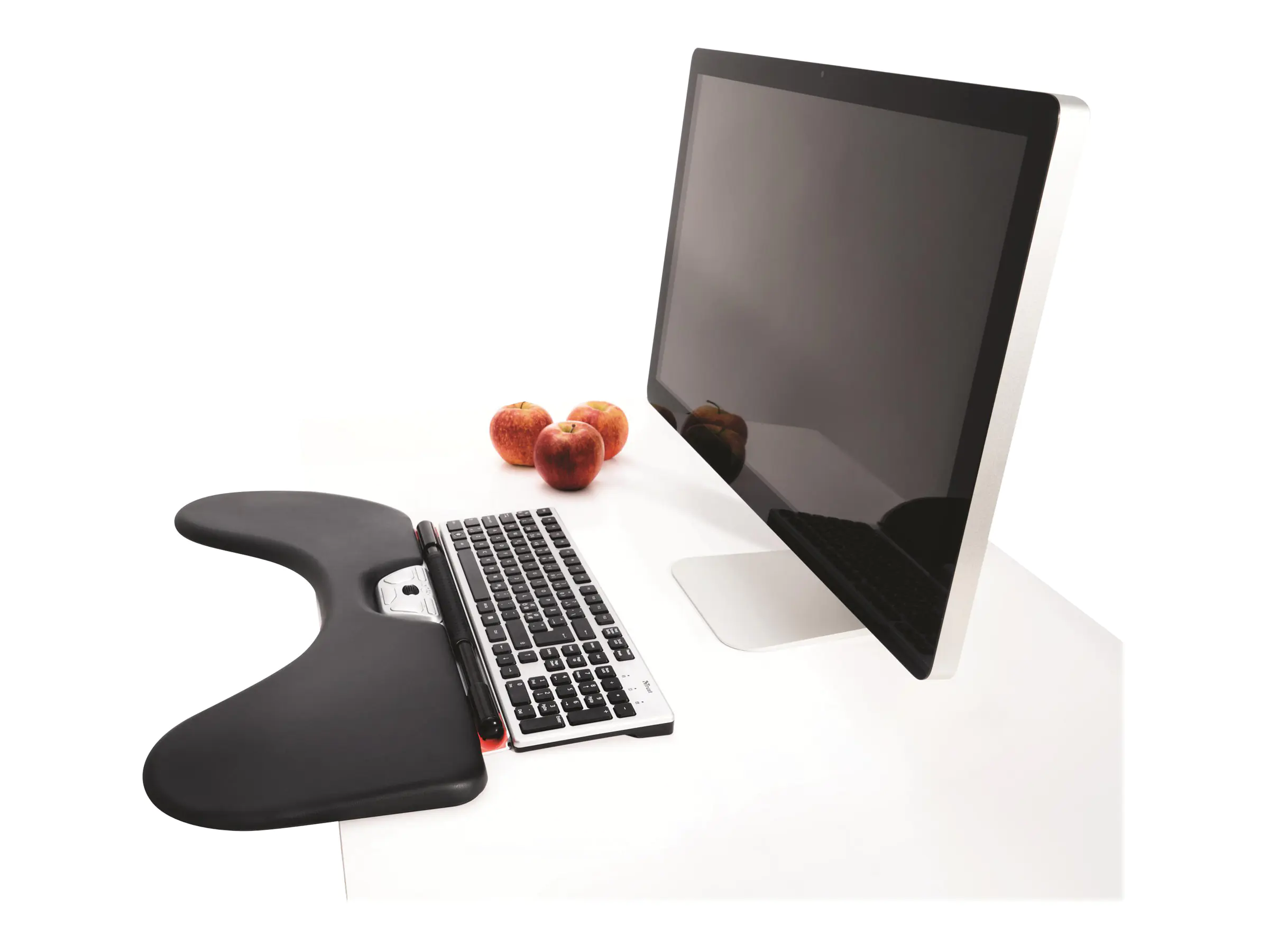 Contour RollerMouse Red Max - Rollermaus - ergonomisch - rechts- und linkshändig - Doppel-Laser - 8 Tasten - kabelgebunden - USB - Rot - mit ArmSupport - für P/N: RM-AS RED