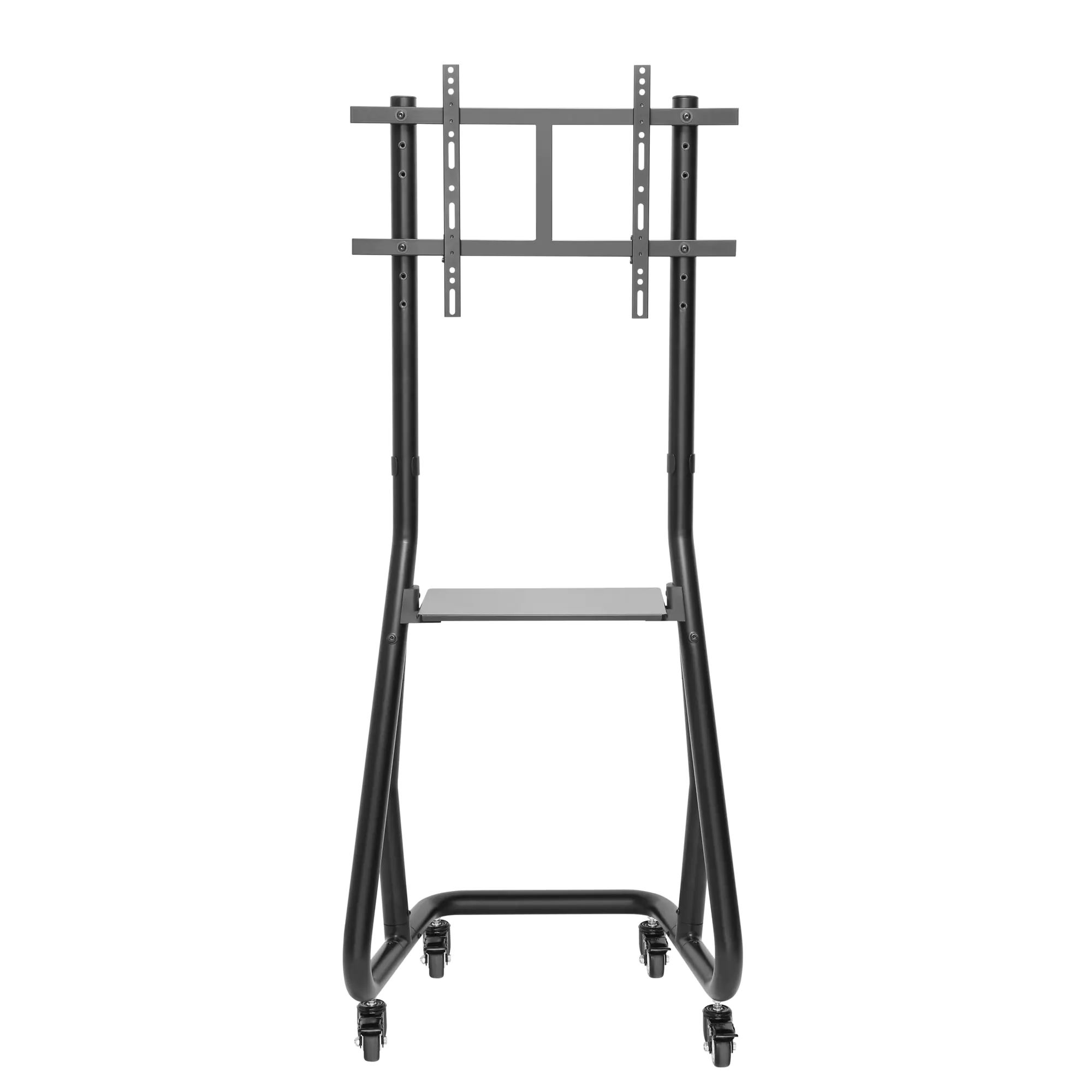 InLine - Wagen - für LCD-Display - Kunststoff, Aluminium, Stahl - mattschwarz - Bildschirmgröße: 94-203 cm (37"-80")