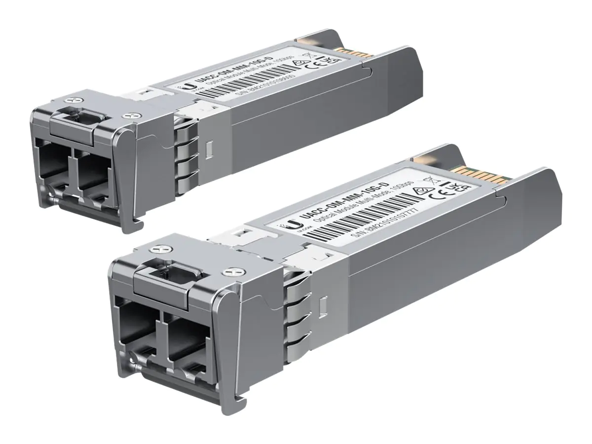 Ubiquiti U Fiber SFP+ Multi Mode Module 10G 2er Pack - Transceiver - Glasfaser (LWL) UACC-OM-MM-10G-D-2