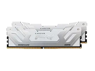 Kingston FURY Renegade - DDR5 - Kit - 48 GB: 2 x 24 GB - DIMM 288-PIN - 4200 MHz / PC5-67200 - CL40 - 1.45 V - ungepuffert - on-die ECC - Weiß & Silber