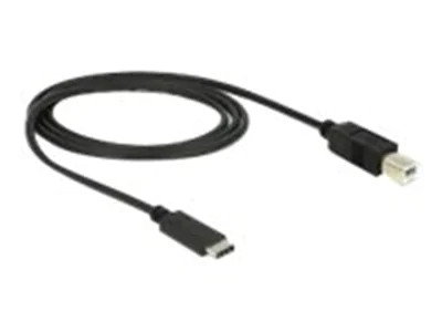 Delock - USB-Kabel - 24 pin USB-C (M) zu USB Typ B (M) - USB 3.1 - 1 m - Schwarz