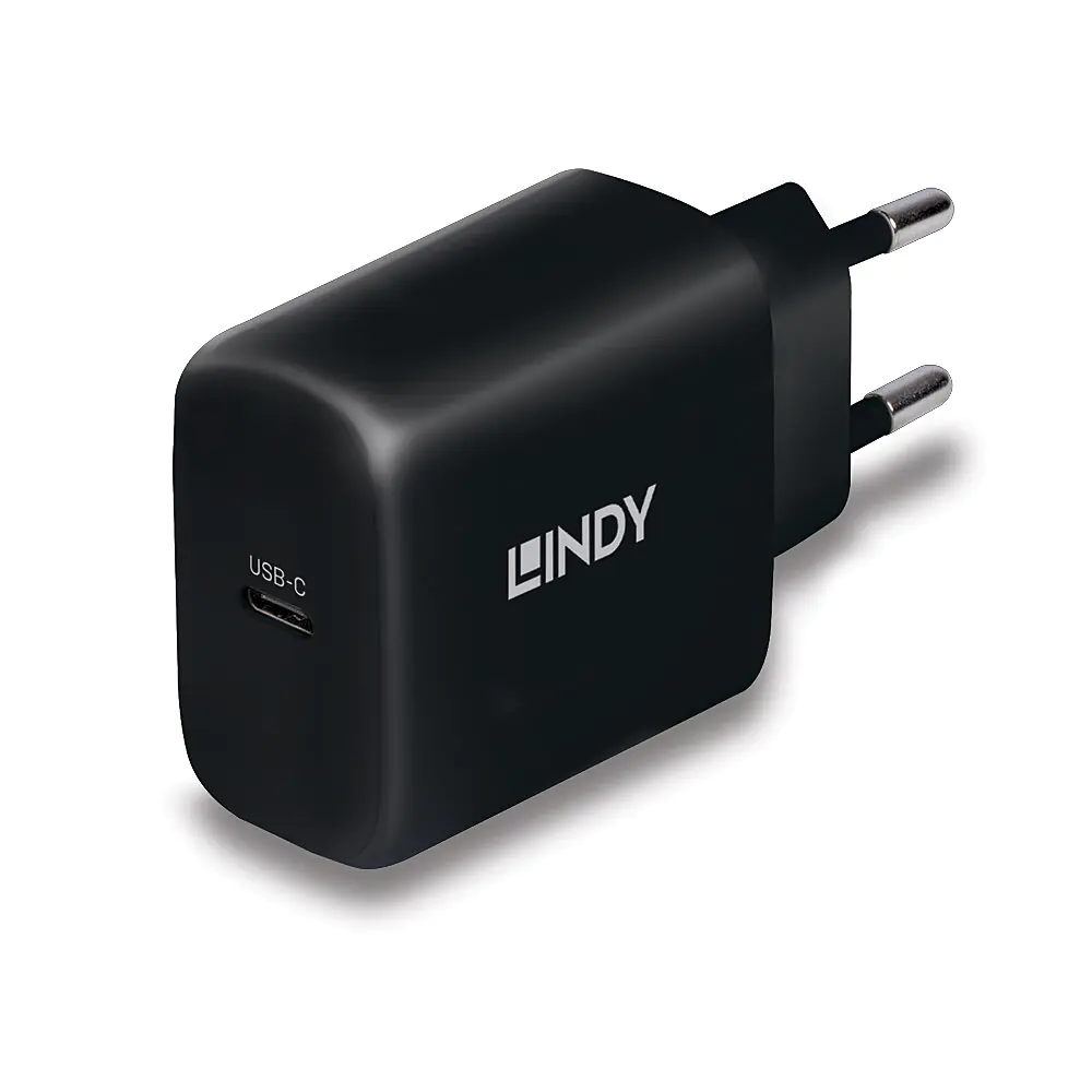 Lindy - Netzteil - GaN - 65 Watt - 3 A - PD 3.0, PD/PPS (24 pin USB-C) - Schwarz Lindy - Netzteil - GaN - 65 Watt - 3 A - PD 3.0, PD/PPS (24 pin USB-C) - Schwarz