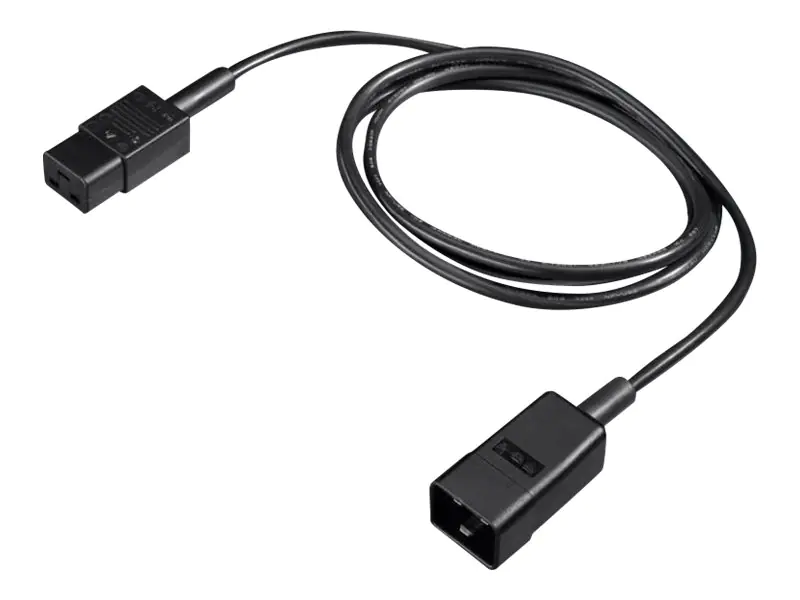 Rittal - Spannungsversorgungs-Verlängerungskabel - IEC 60320 C19 bis IEC 60320 C20 - 16 A - 1.8 m