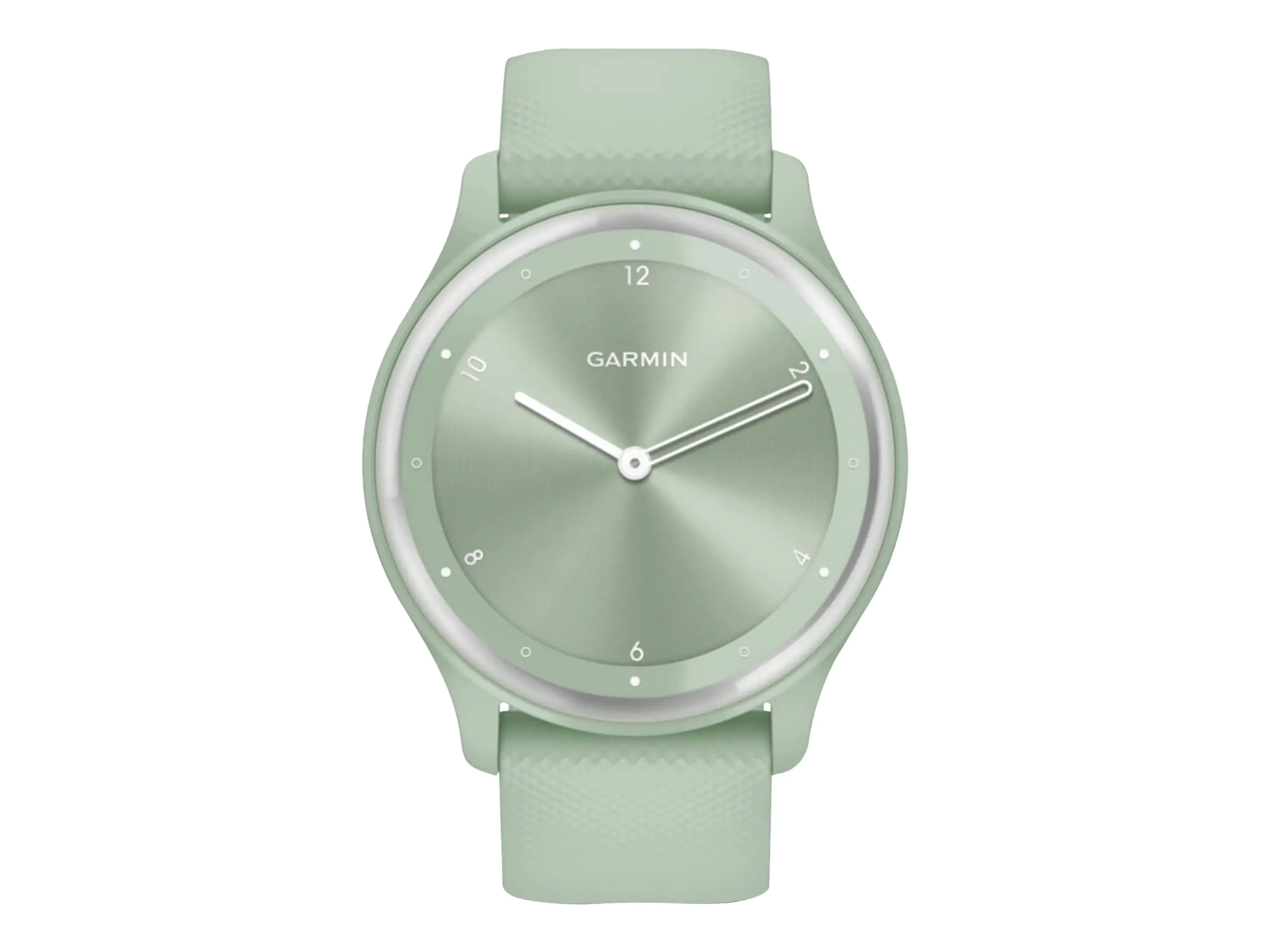 Garmin vívomove Sport - Mintfarben mit silbernen Akzenten - intelligente Uhr mit Band - Silikon - Handgelenkgröße: 125-190 mm - einfarbig - Bluetooth, ANT+ - 19 g