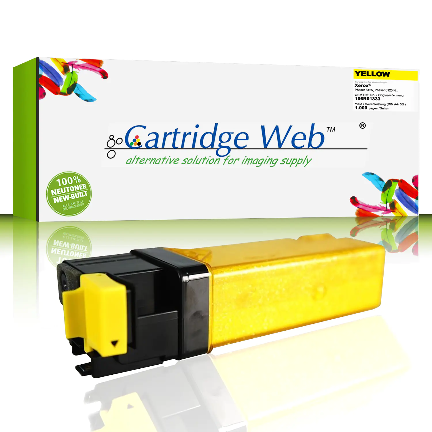 CartridgeWeb Toner kompatibel zu Xerox 106R01333 gelb 1.000 Seiten CartridgeWeb Toner kompatibel zu Xerox 106R01333 gelb 1.000 Seiten