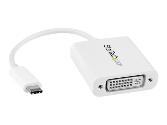 StarTech USB-C auf DVI Adapter - USB Type-C DVI Konverter für MacBook, Chromebook, Dell XPS oder andere USB-C Geräte - Weiß - Externer Videoadapter - USB-C - DVI - weiß StarTech USB-C auf DVI Adapter - USB Type-C DVI Konverter für MacBook, Chromebook, Dell XPS oder andere USB-C Geräte - Weiß - Externer Videoadapter - USB-C - DVI - weiß