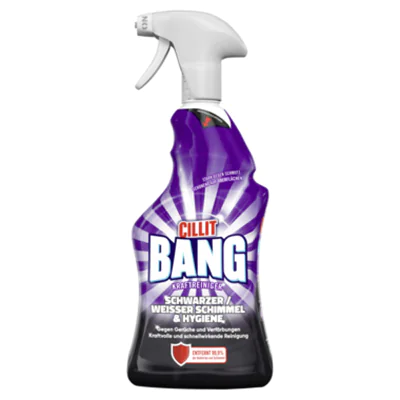 CILLIT BANG Badreiniger Schimmel & Hygiene pH-Wert: 12,2-12,8 Sprühflasche Kunststoff 0,75l CILLIT BANG Badreiniger Schimmel & Hygiene pH-Wert: 12,2-12,8 Sprühflasche Kunststoff 0,75l