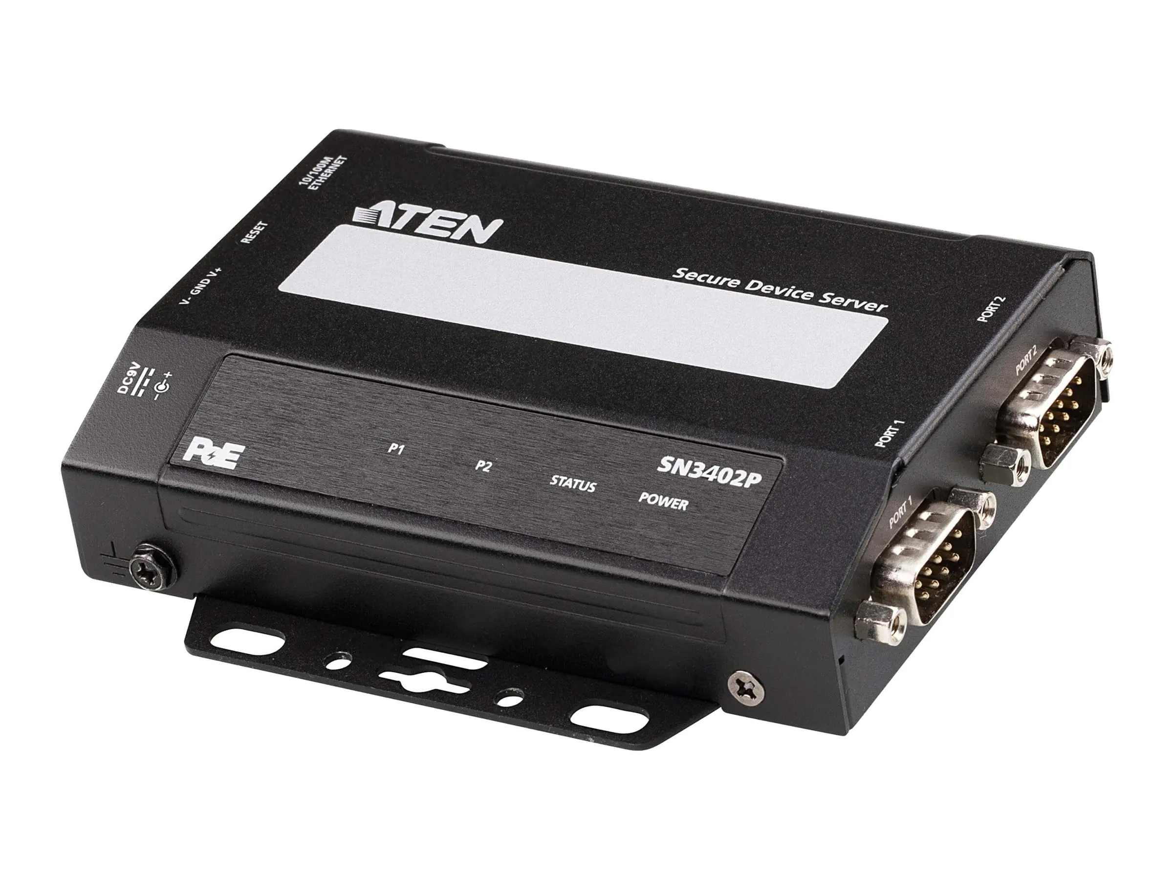 ATEN SN3402P - Geräteserver - mit PoE - 2 Anschlüsse