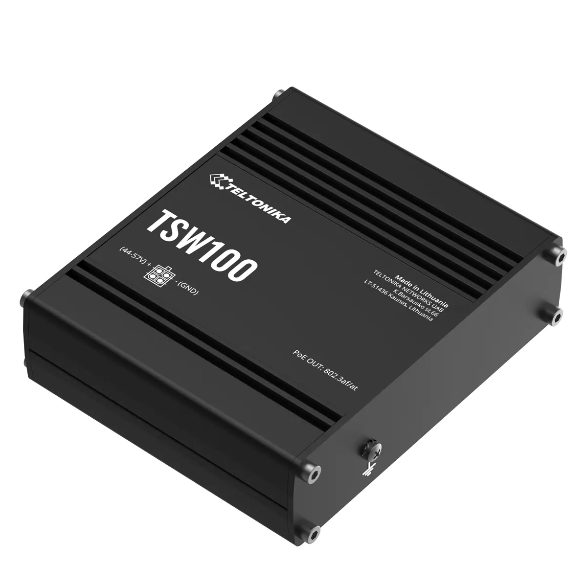 Teltonika TSW100 - Switch - unmanaged - 5 x 10/100/1000 (1 PoE) TSW100000000