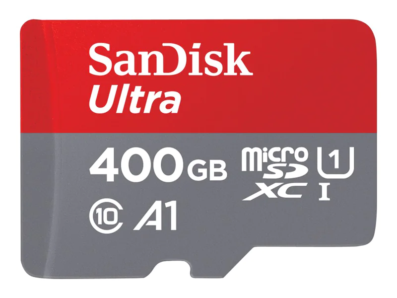 SanDisk Ultra - Flash-Speicherkarte (microSDXC-an-SD-Adapter inbegriffen) - 400 GB - A1 / UHS-I U1 / Class10 - microSDXC UHS-I