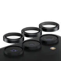 PanzerGlass Hoops - Objektivschutz für Handy - Glas - Rahmenfarbe schwarz - für Samsung Galaxy S24+