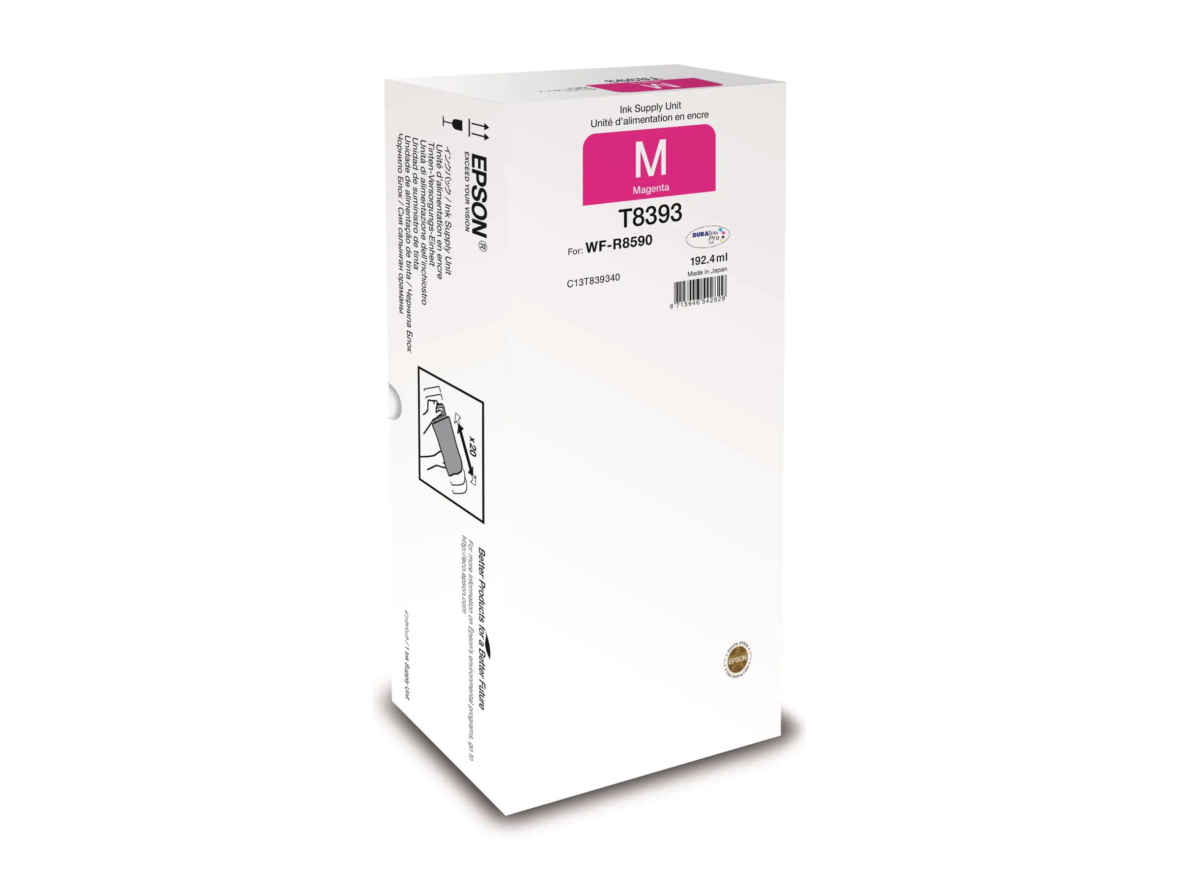Epson T8393 - XL - Magenta - original - Tinten-Packung C13T83934N