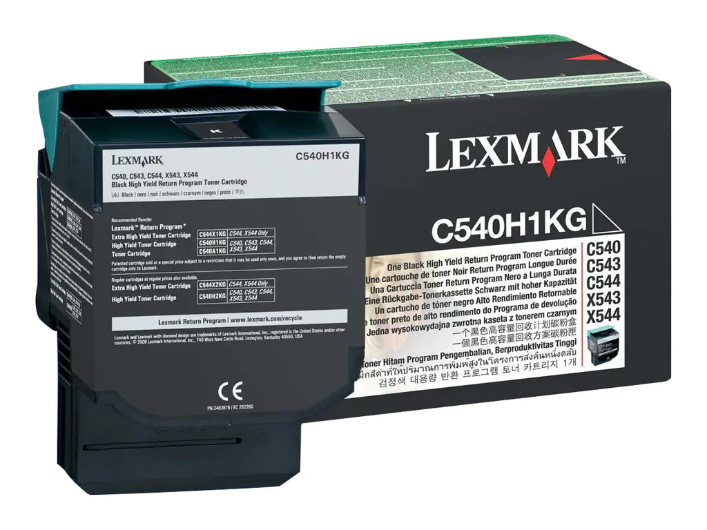 Lexmark - Hohe Ergiebigkeit - Schwarz - Original - Tonerpatrone LCCP, LRP - für Lexmark C540, C543, C544, C546, X543, X544, X546, X548 Lexmark - Hohe Ergiebigkeit - Schwarz - Original - Tonerpatrone LCCP, LRP - für Lexmark C540, C543, C544, C546, X543, X544, X546, X548