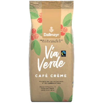 Dallmayr Kaffee Via Verde Café Crème ganze Bohne 1.000 g/Pack. Dallmayr Kaffee Via Verde Café Crème ganze Bohne 1.000 g/Pack.