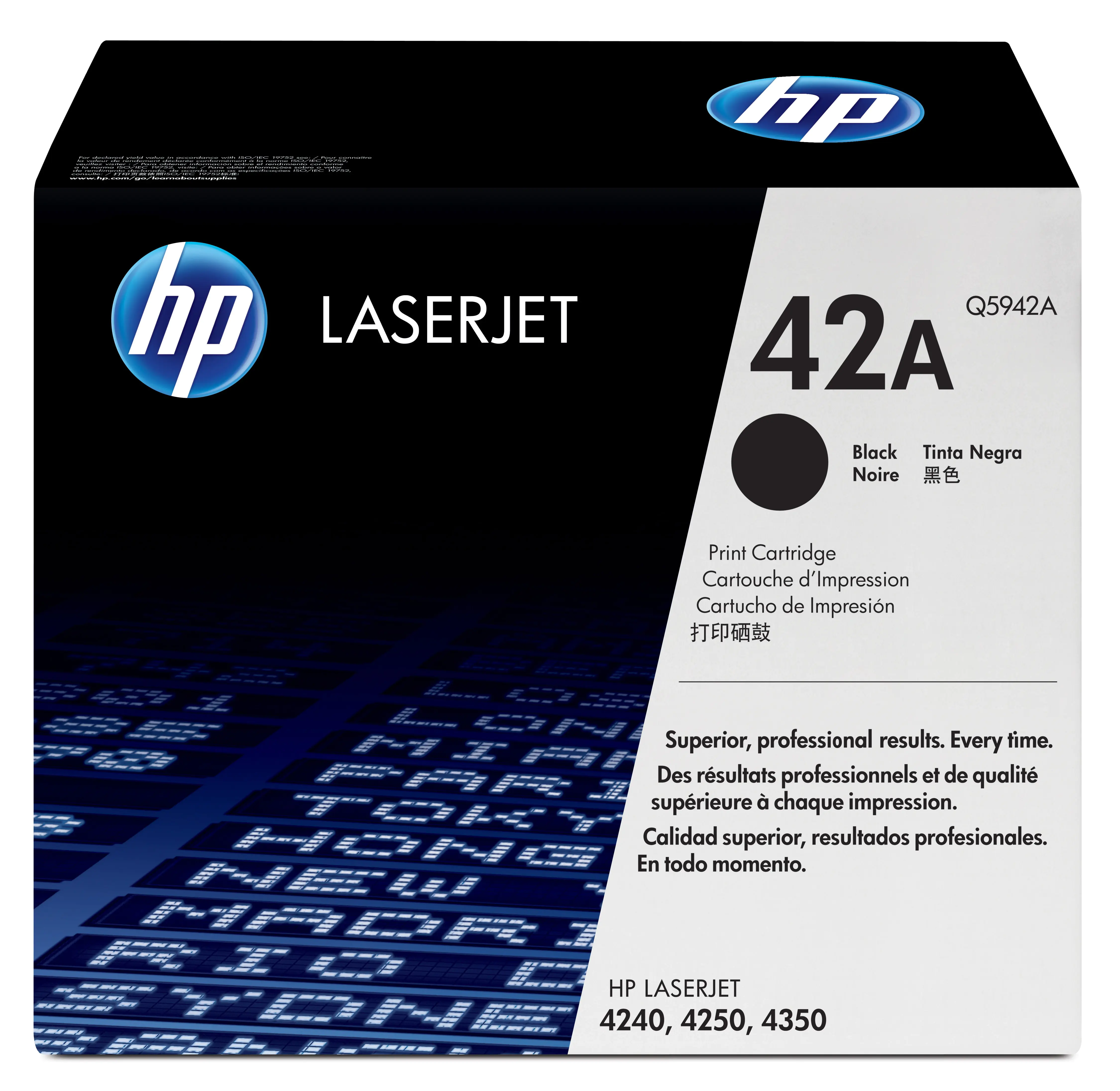 HP 42A - Schwarz - Original - LaserJet - Tonerpatrone (Q5942A) - für LaserJet 4240, 4250, 4350 HP 42A - Schwarz - Original - LaserJet - Tonerpatrone (Q5942A) - für LaserJet 4240, 4250, 4350