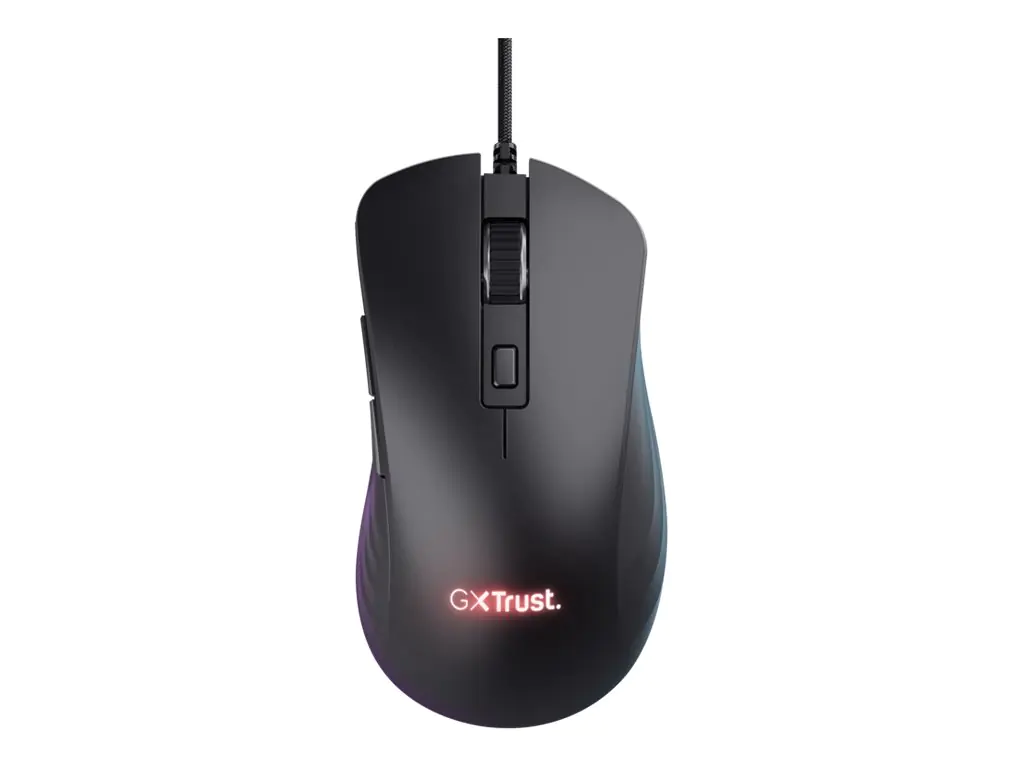 Trust GXT 924 YBAR+ - Maus - Für Rechtshänder - optisch - 6 Tasten - kabelgebunden - USB - Schwarz Trust GXT 924 YBAR+ - Maus - Für Rechtshänder - optisch - 6 Tasten - kabelgebunden - USB - Schwarz