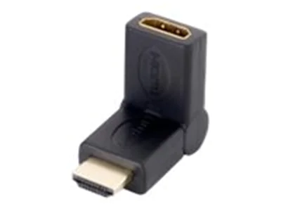 equip - HDMI-Adapter - HDMI männlich zu HDMI weiblich - Schwarz - 45° drehbarer Stecker