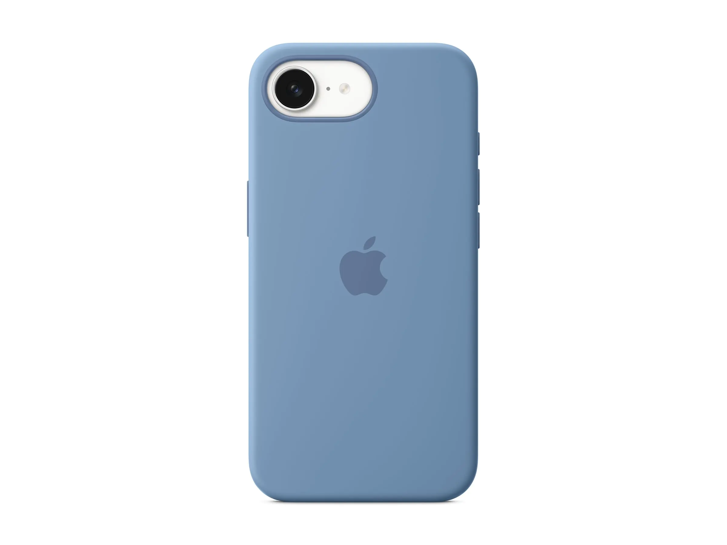 Apple - Hintere Abdeckung für Mobiltelefon - Silikon - Winter Blue - für iPhone 16e
