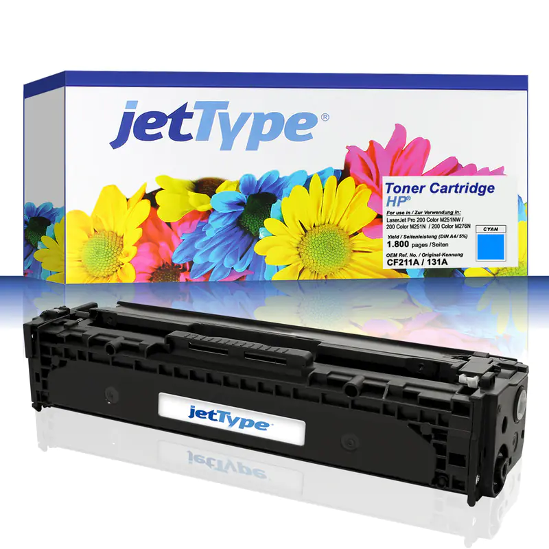 jetType Toner kompatibel zu HP CF213A 131A magenta 1.800 Seiten 1 Stück jetType Toner kompatibel zu HP CF213A 131A magenta 1.800 Seiten 1 Stück