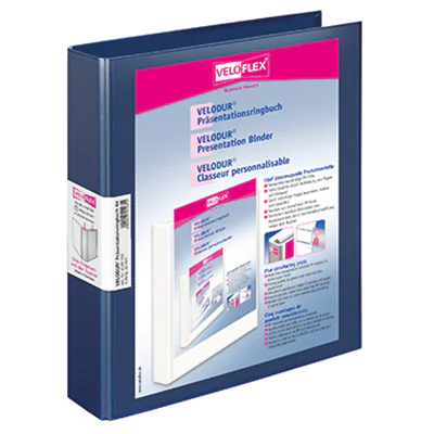 Veloflex Präsentationsringbuch VELODUR 4148150 4Ringe 30mm d.bl Veloflex Präsentationsringbuch VELODUR 4148150 4Ringe 30mm d.bl