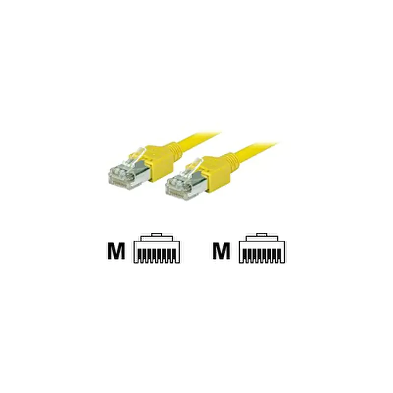 exertis Connect - Patch-Kabel - RJ-45 (M) zu RJ-45 (M) - 1.5 m - SF/UTP - CAT 5e - halogenfrei - Gelb