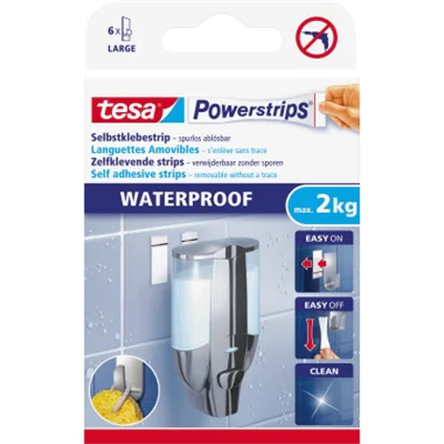 tesa Klebestück Powerstrips Waterproof 59700-00000 6 St./Pack. tesa Klebestück Powerstrips Waterproof 59700-00000 6 St./Pack.