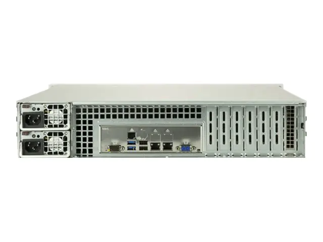 Supermicro SuperServer 2029P-C1RT - Server - Rack-Montage - 2U - zweiweg - keine CPU - RAM 0 GB - SATA/SAS - Hot-Swap 6.4 cm (2.5") Schacht/Schächte - kein HDD - AST2500 - GigE, 10 GigE - Monitor: keiner