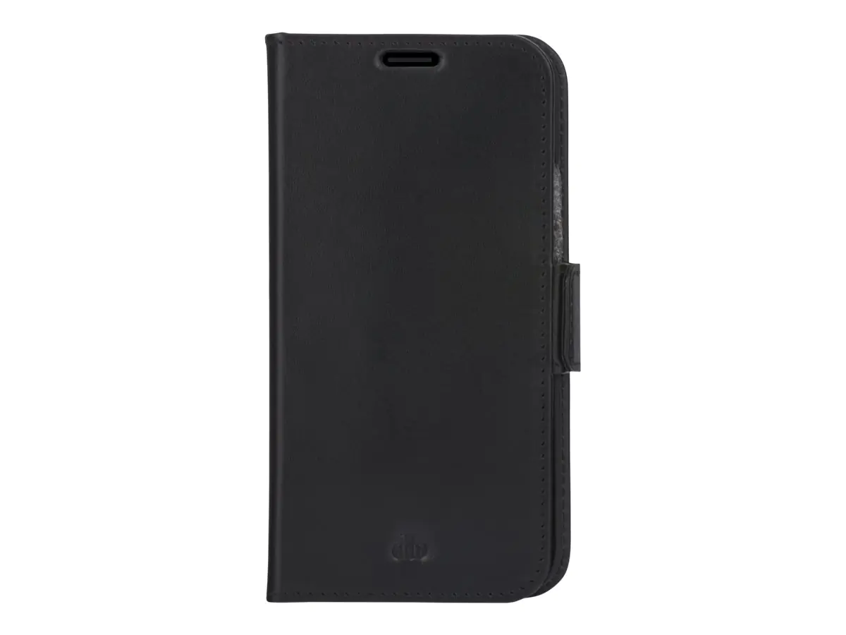 dbramante1928 Copenhagen Slim - Flip-Hülle für Mobiltelefon - genarbtes Leder - Schwarz - für Apple iPhone 13 Pro
