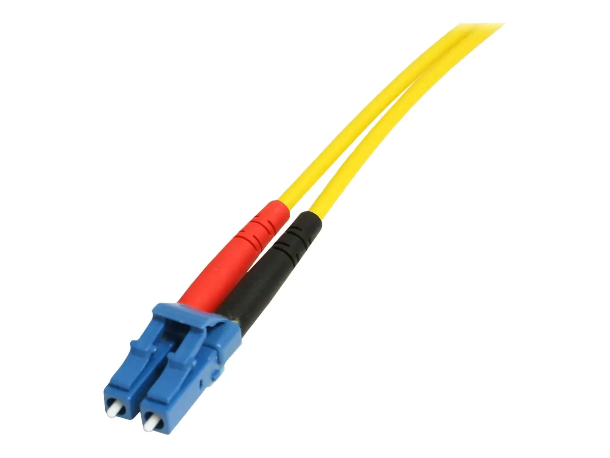 StarTech 7m Fiber Optic Cable - Single-Mode Duplex 9/125 - LSZH - LC/SC - OS1 - LC to SC Fiber Patch Cable (SMFIBLCSC7) - Patch-Kabel - SC Single-Modus (M) zu LC Single-Modus (M) - 7 m - Glasfaser - Duplex - 9/125 Mikrometer - OS1 - geformt - Gelb