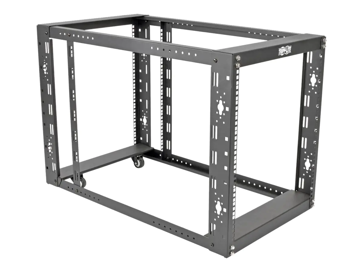 Tripp Eaton Tripp Lite Series 4-Post Open Frame Rack Cabinet Floor Standing 36" Depth - Schrank offener Rahmen - 4 Pfosten - Schwarz - 12U - 48.3 cm (19") SR12UBEXPNDKD