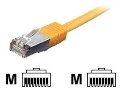 equip - Patch-Kabel - RJ-45 (M) zu RJ-45 (M) - 3 m - SF/UTP - CAT 5e - geformt - Gelb